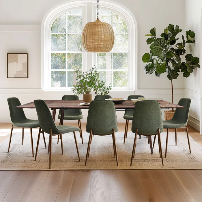 Odense & Oslo 95" Rectangle Dining Table Set for 8 (9-Piece)
