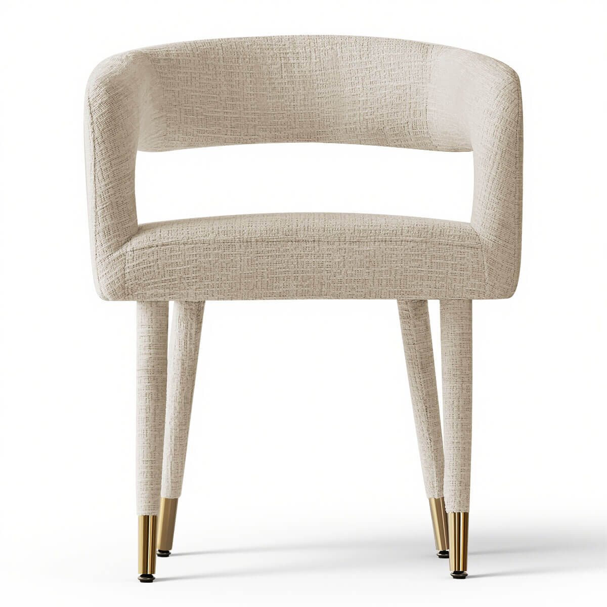 Anna Modern Upholstered Dining Chairs with Arm (Set of 2)