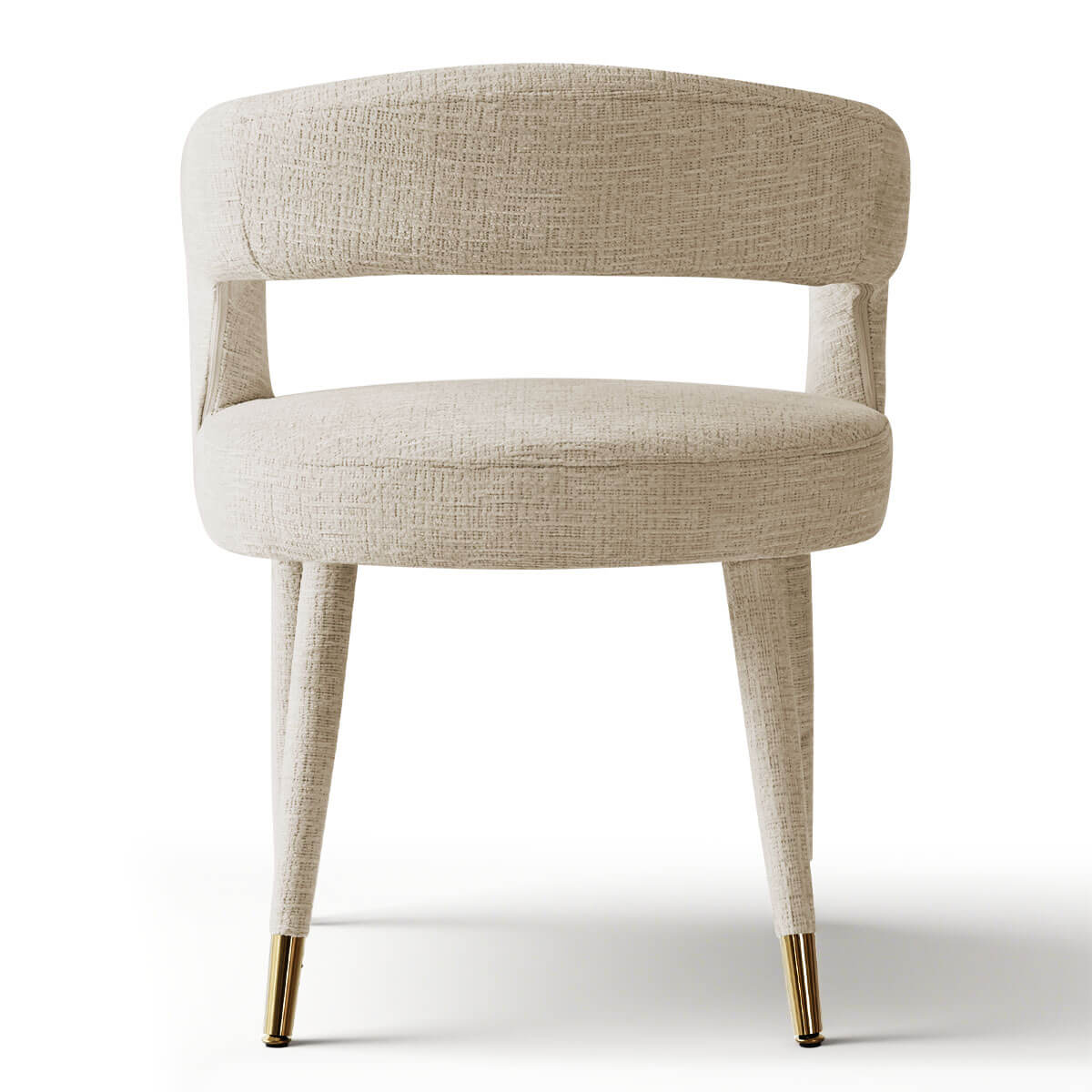 Anna Modern Upholstered Dining Chairs with Arm (Set of 2)