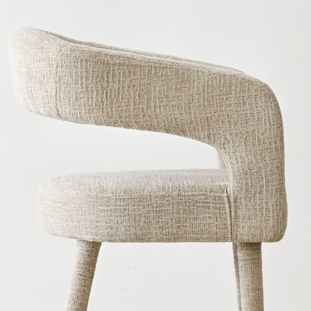 Anna Modern Upholstered Dining Chairs with Arm (Set of 2)