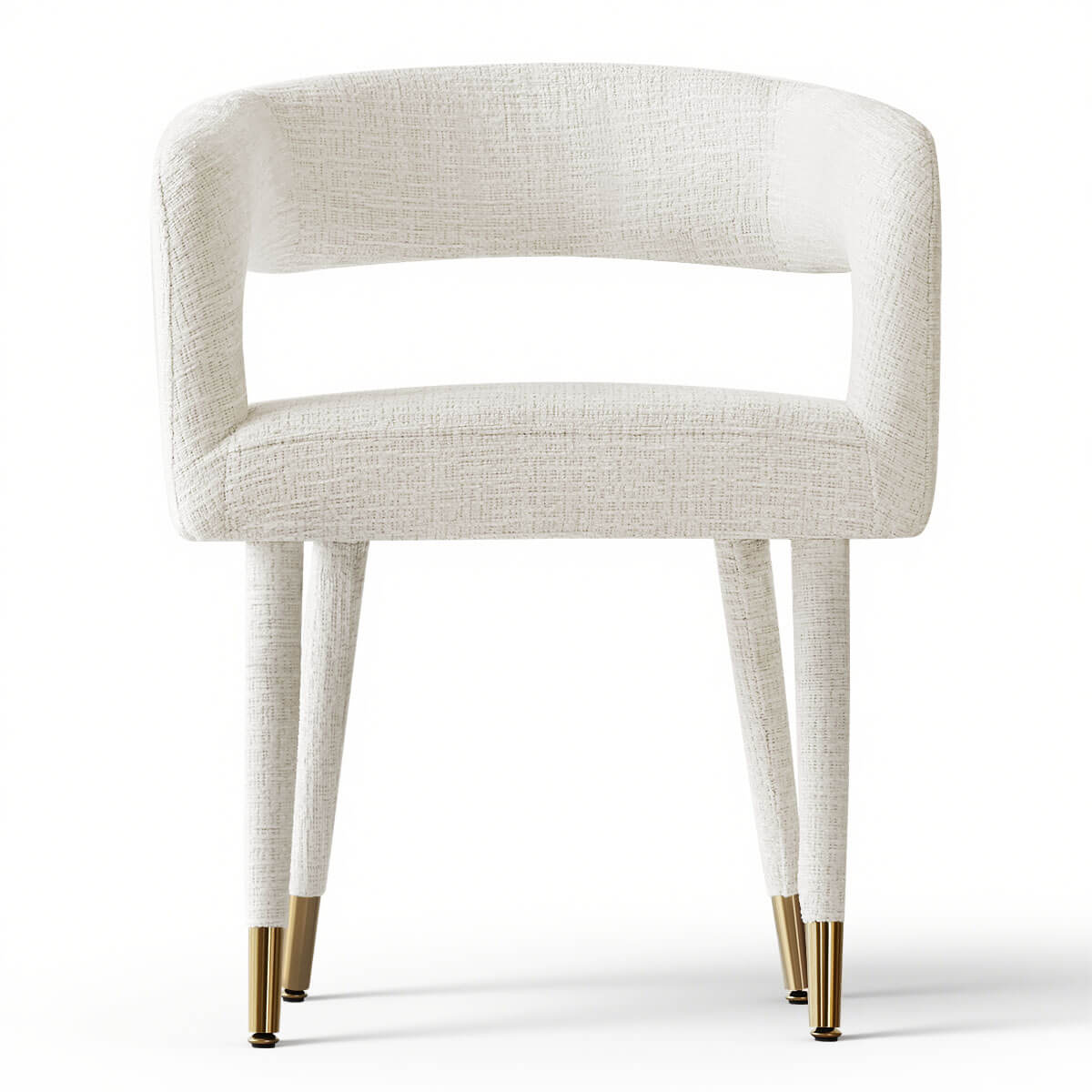 Anna Modern Upholstered Dining Chairs with Arm (Set of 2)