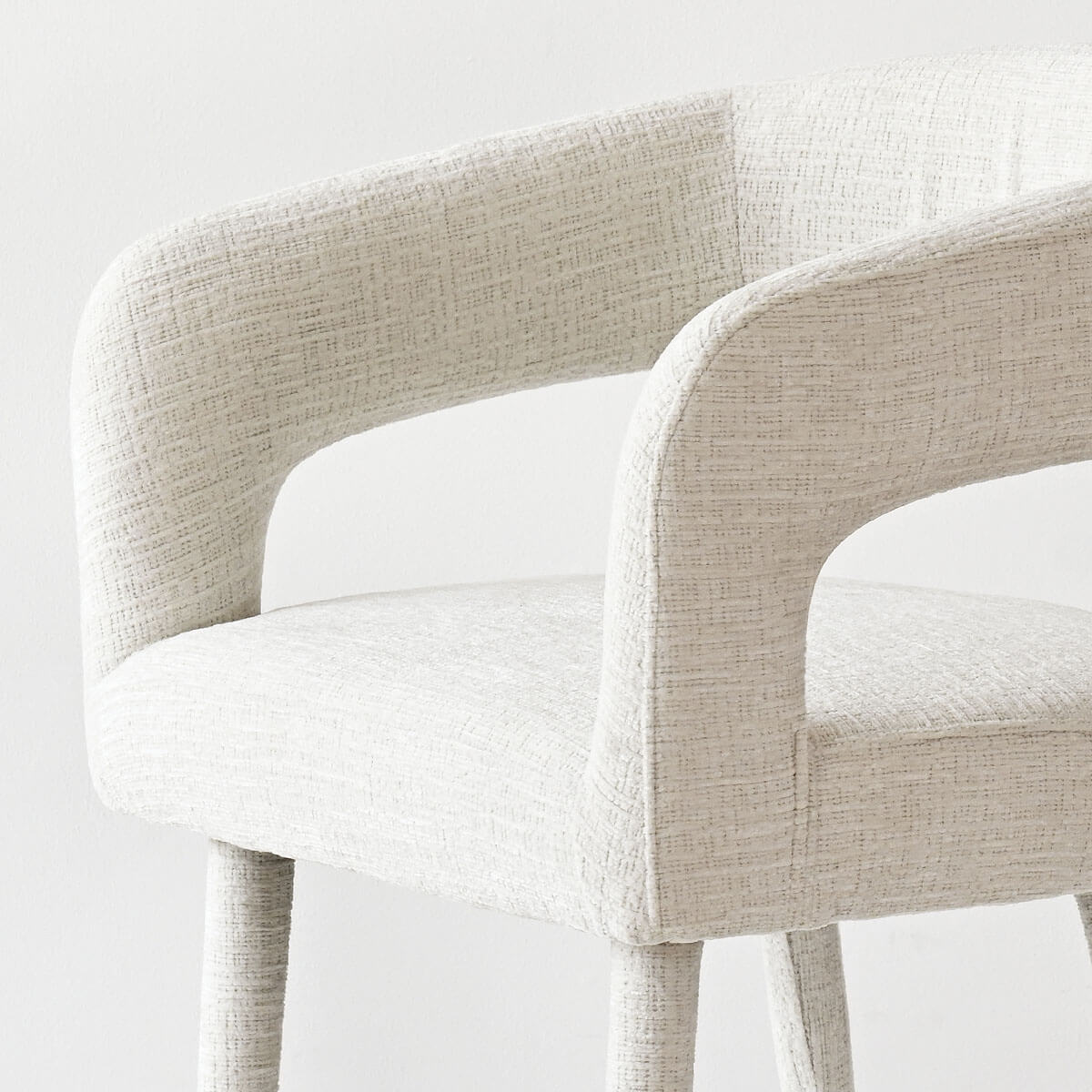 Anna Modern Upholstered Dining Chairs with Arm (Set of 2)