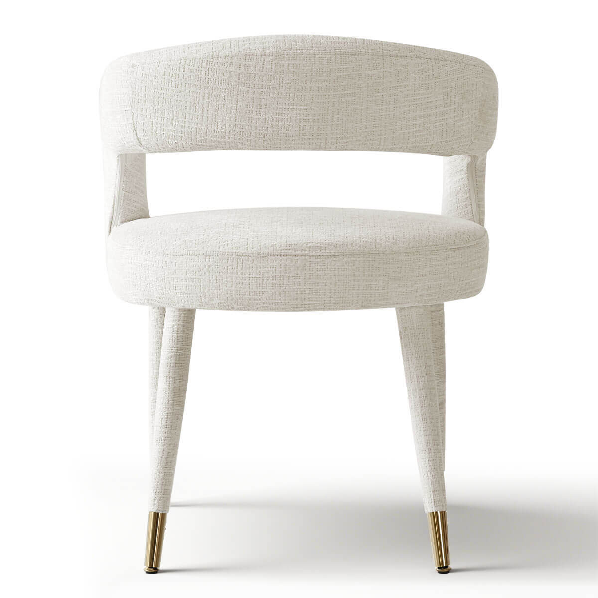 Anna Modern Upholstered Dining Chairs with Arm (Set of 2)
