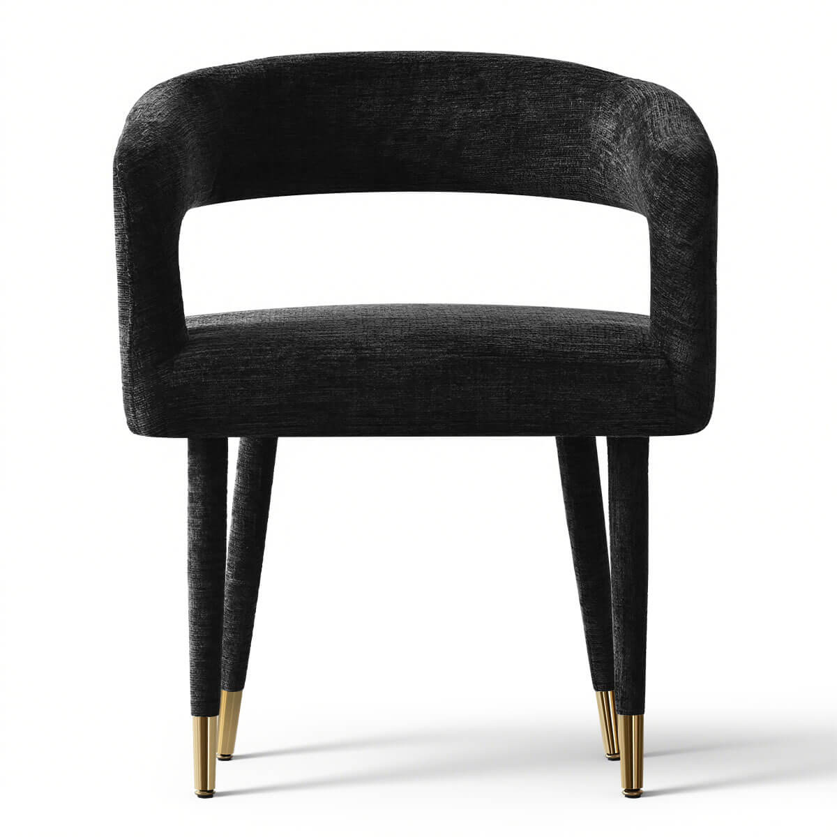 Anna Modern Upholstered Dining Chairs with Arm (Set of 2)