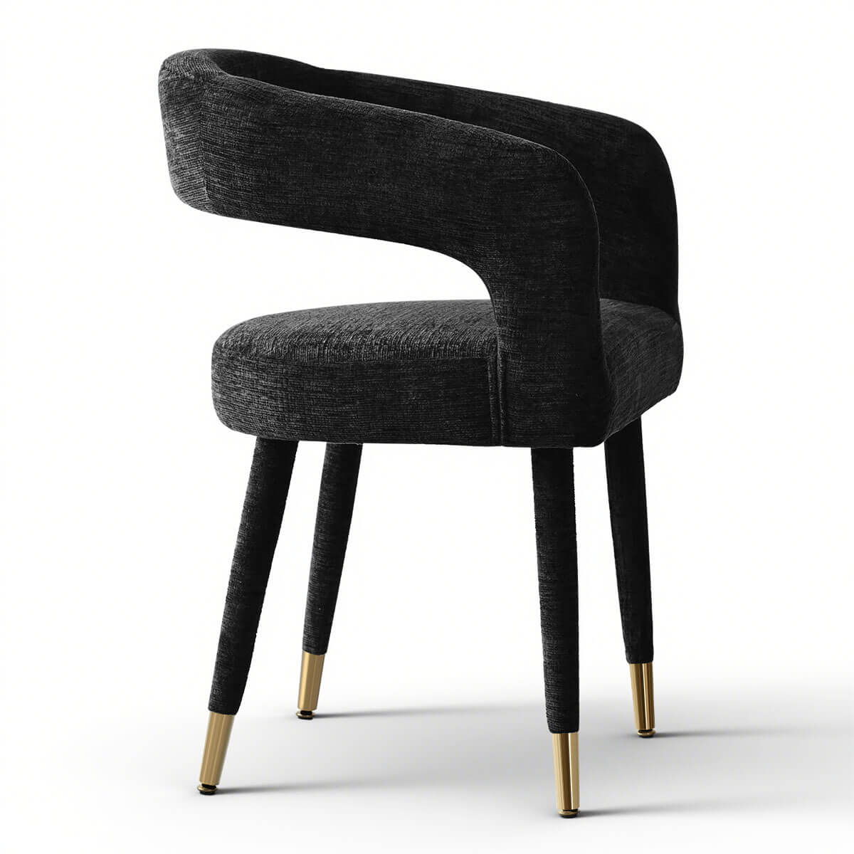 Anna Modern Upholstered Dining Chairs with Arm (Set of 2)