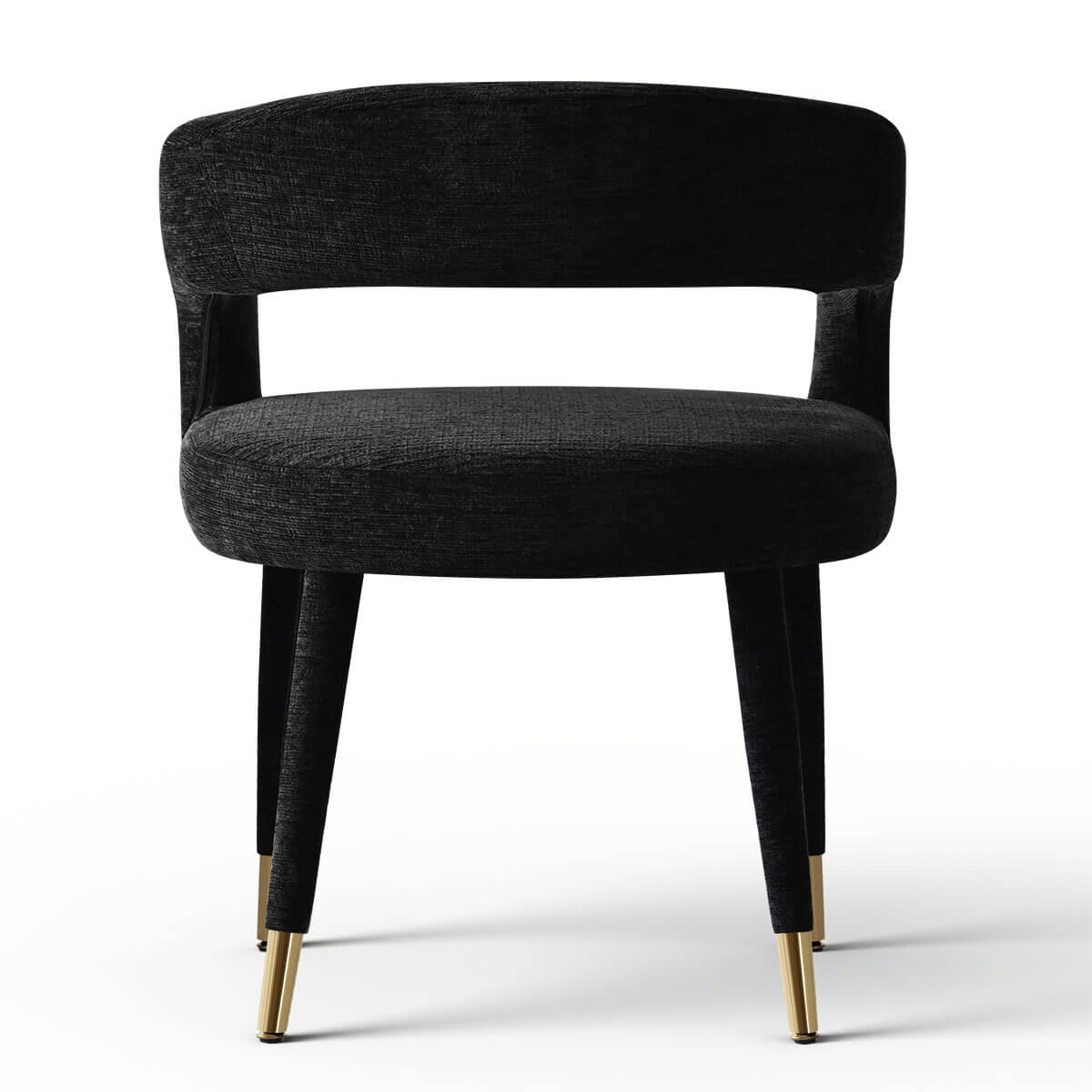 Anna Modern Upholstered Dining Chairs with Arm (Set of 2)