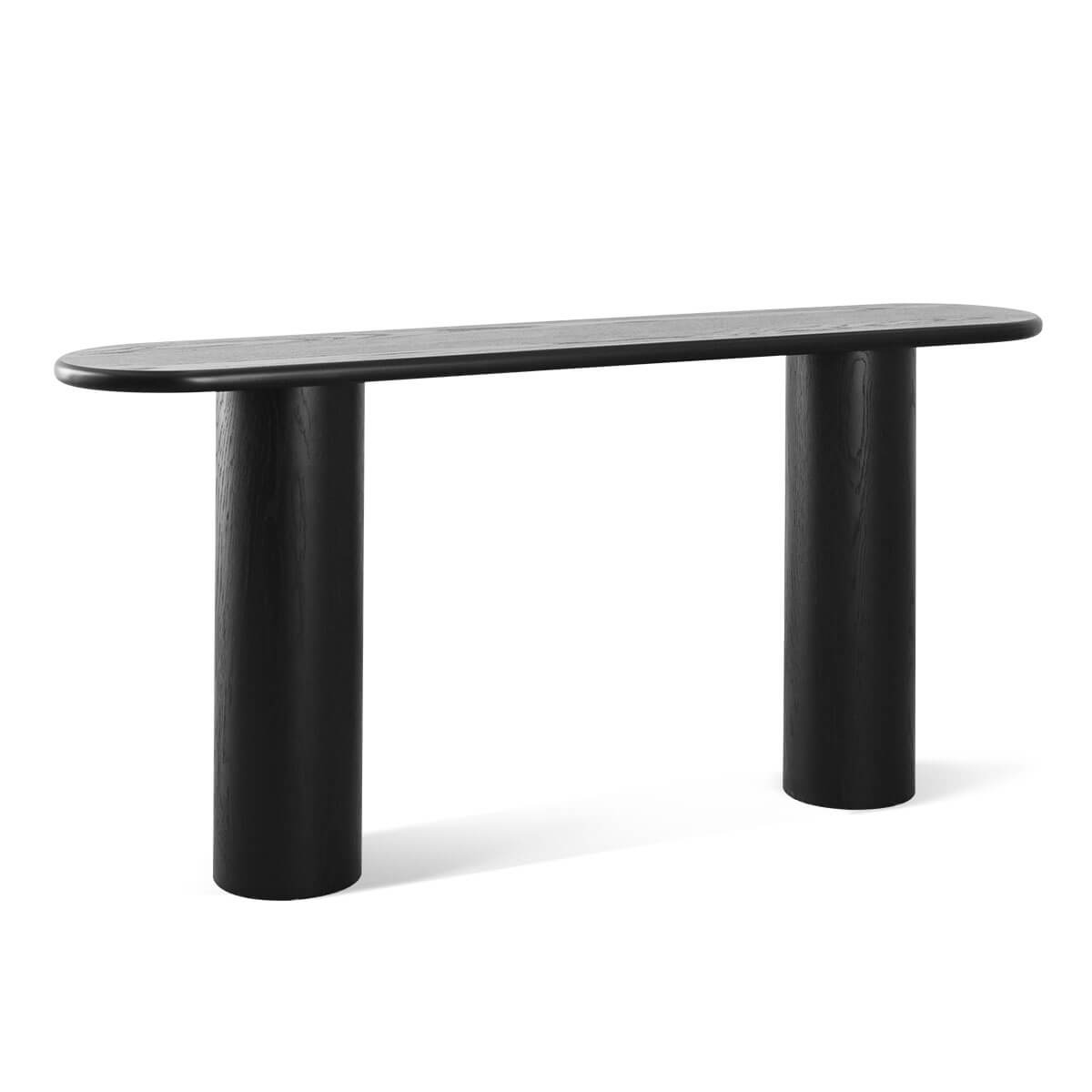 Baguette 60" Modern Oval Solid Wood Console Table