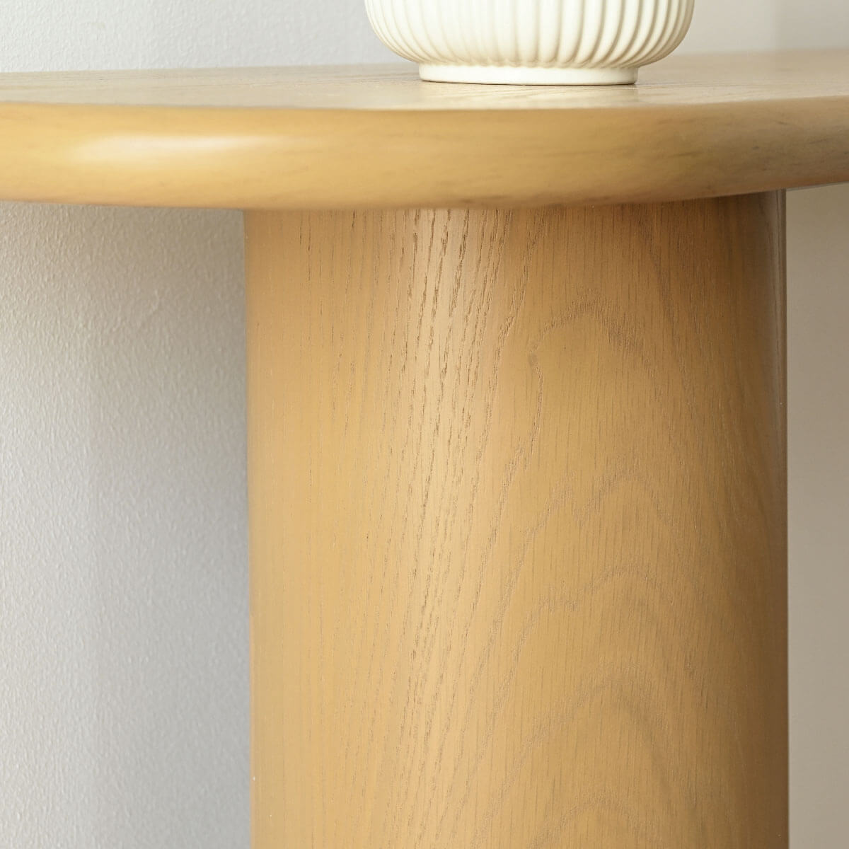 Baguette 60" Modern Oval Solid Wood Console Table
