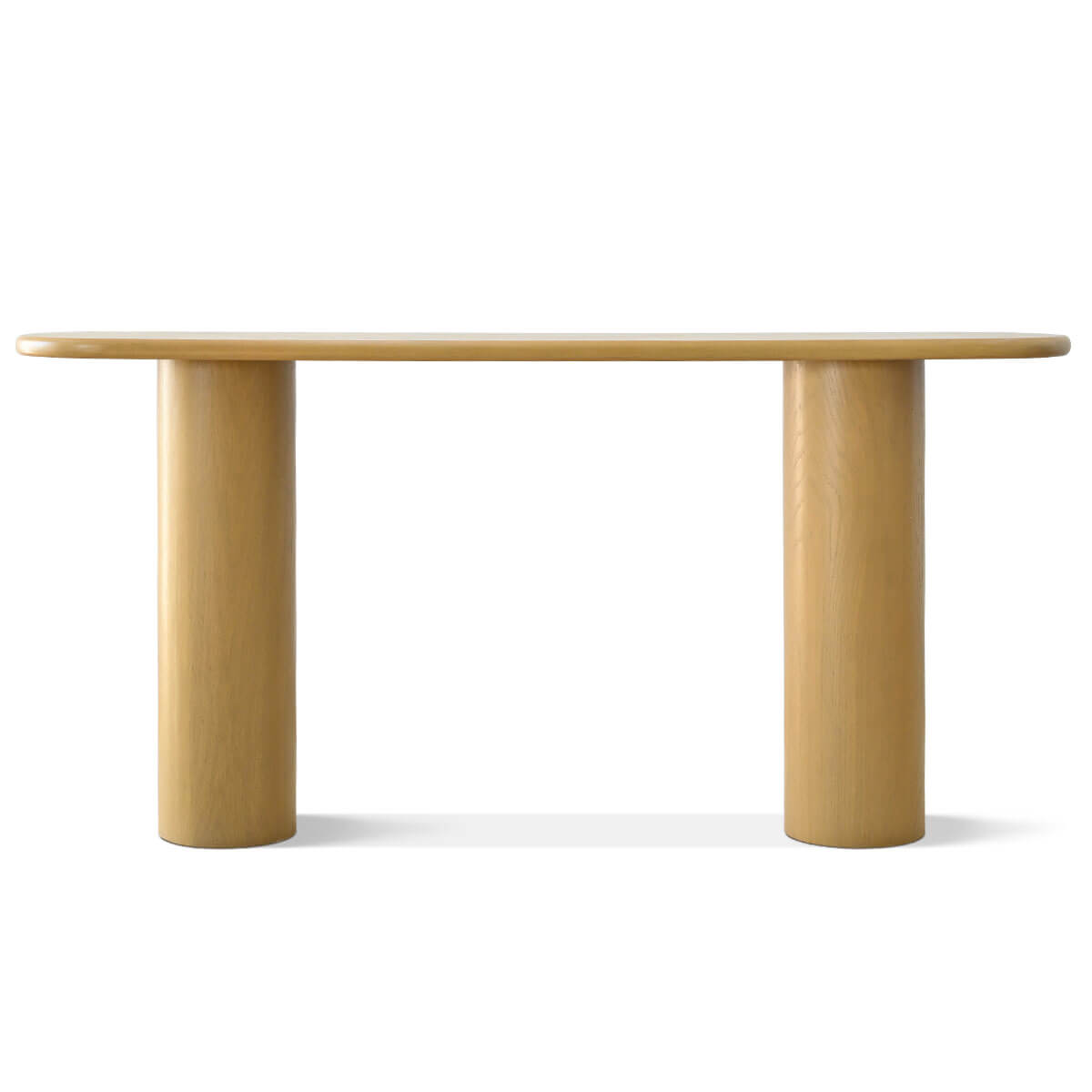 Baguette 60" Modern Oval Solid Wood Console Table