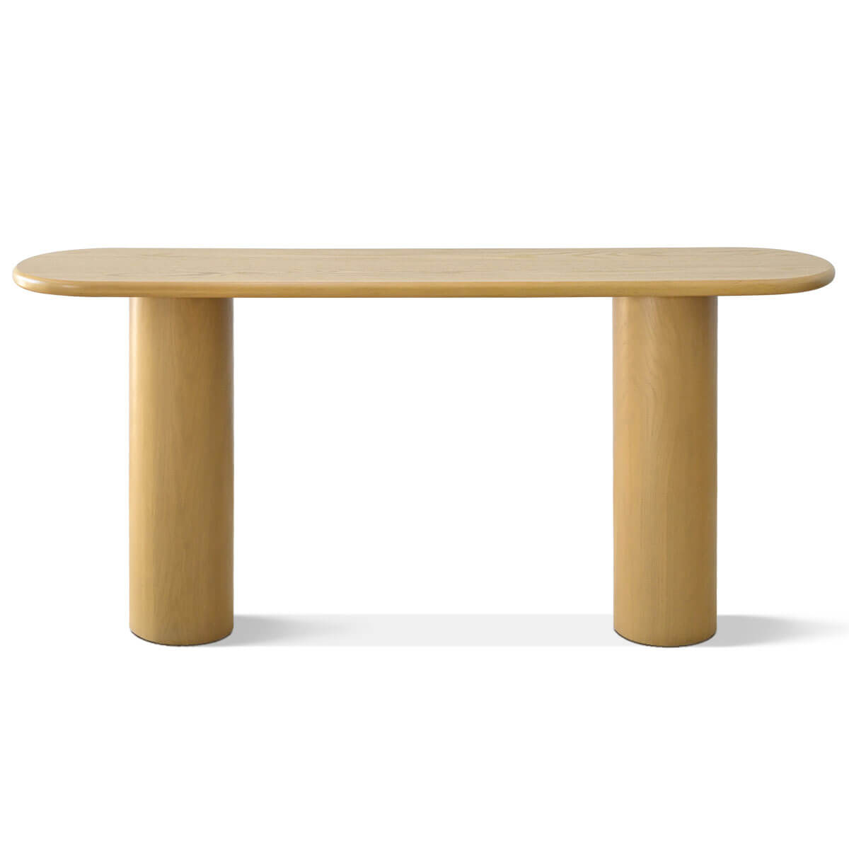 Baguette 60" Modern Oval Solid Wood Console Table