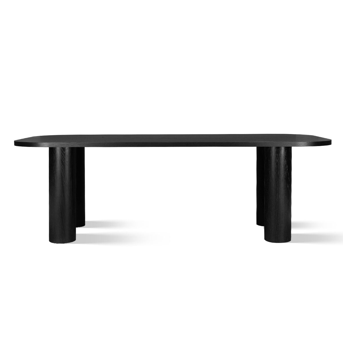 Baguette 86.5" Modern Rectangle Oak Large Dining Table