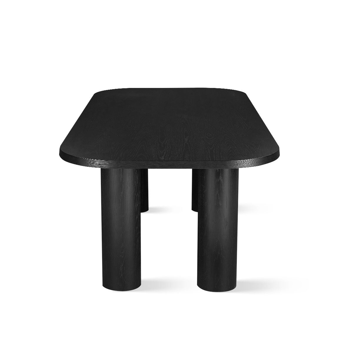 Baguette 86.5" Modern Rectangle Oak Large Dining Table