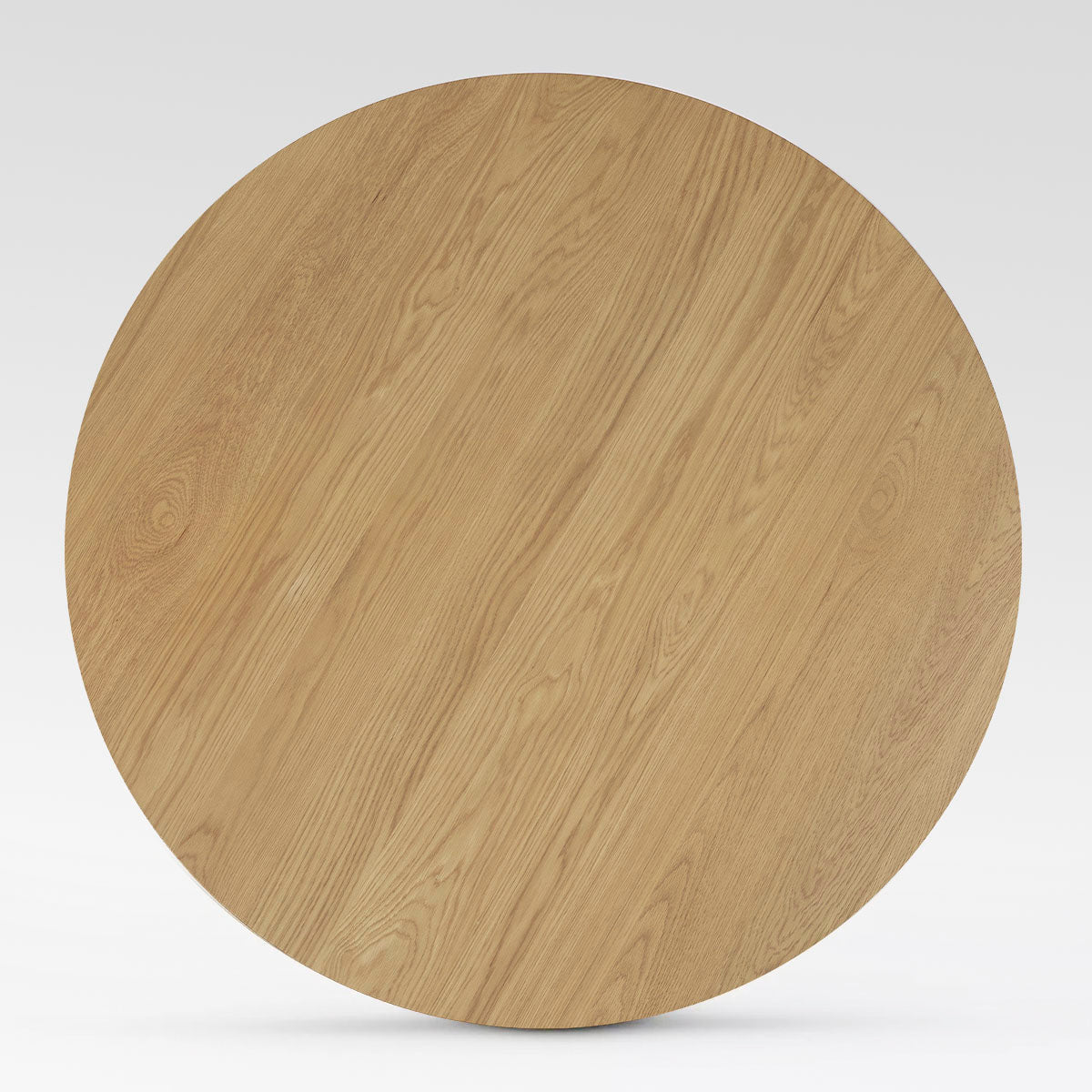Baguette 52" Modern Oak Wood 3-Leg Round Dining Table