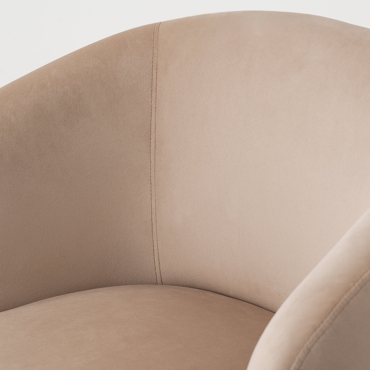 Bella Modern Small Velvet Swivel Barrel Chair (1-Piece)