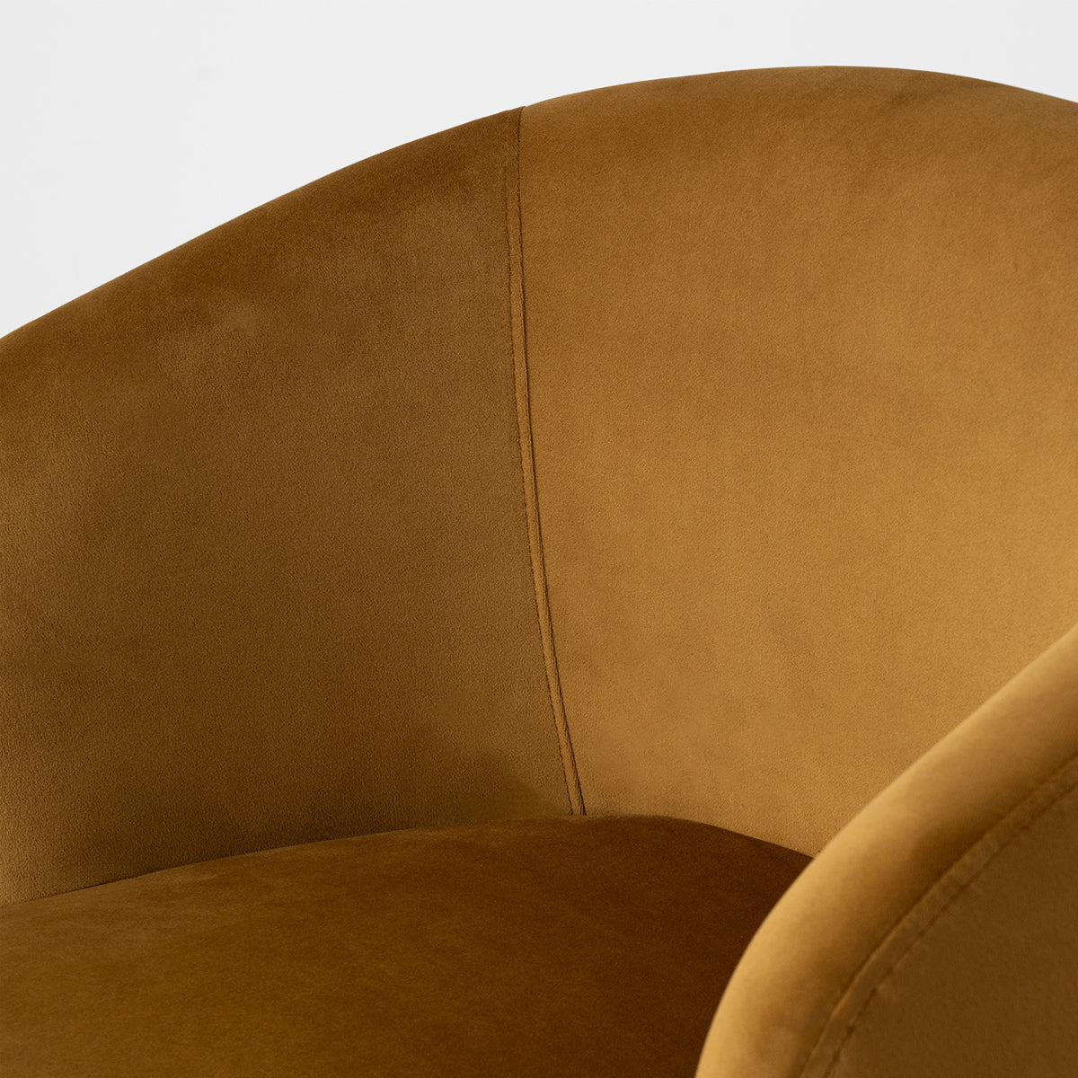 Bella Modern Small Velvet Swivel Barrel Chair (1-Piece)