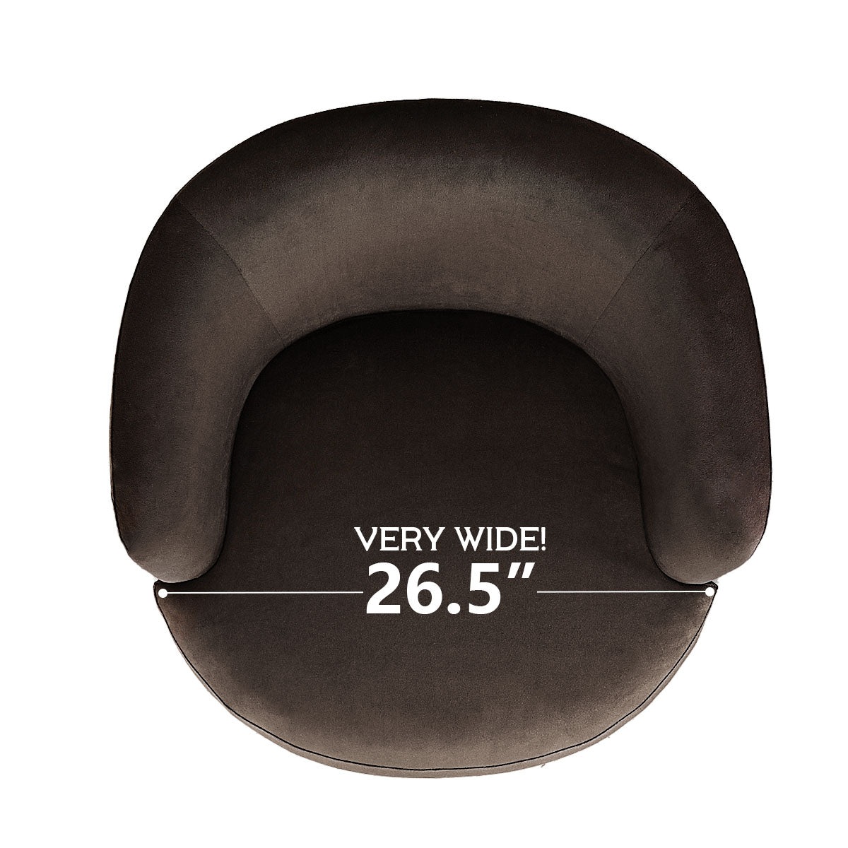 Bella Modern Velvet Swivel Barrel Chair (1-Piece)