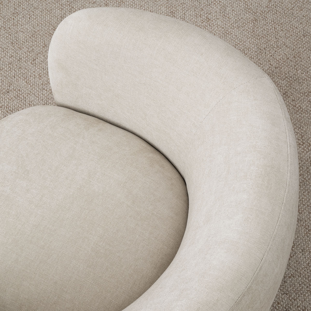 Bloom Upholstered Swivel Barrel Accent Chair (1-Piece)