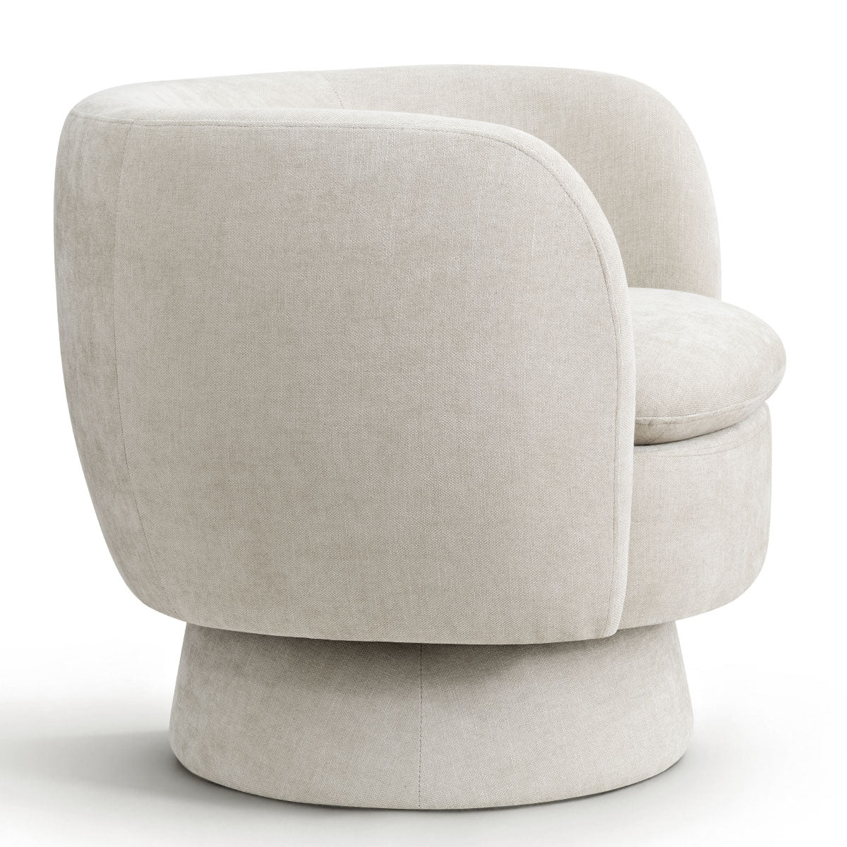 Bloom Upholstered Swivel Barrel Accent Chair (1-Piece)