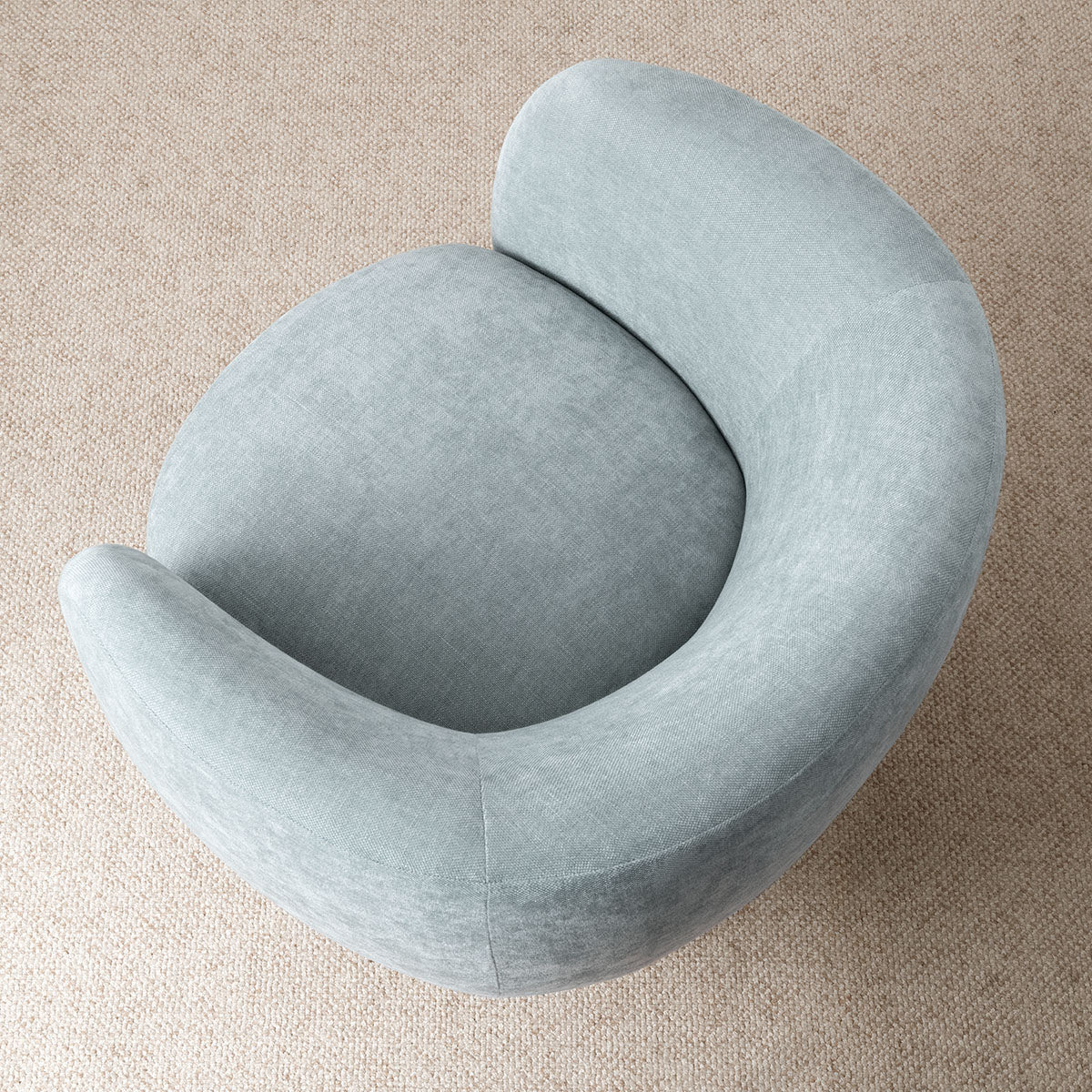 Bloom Upholstered Swivel Barrel Accent Chair (1-Piece)