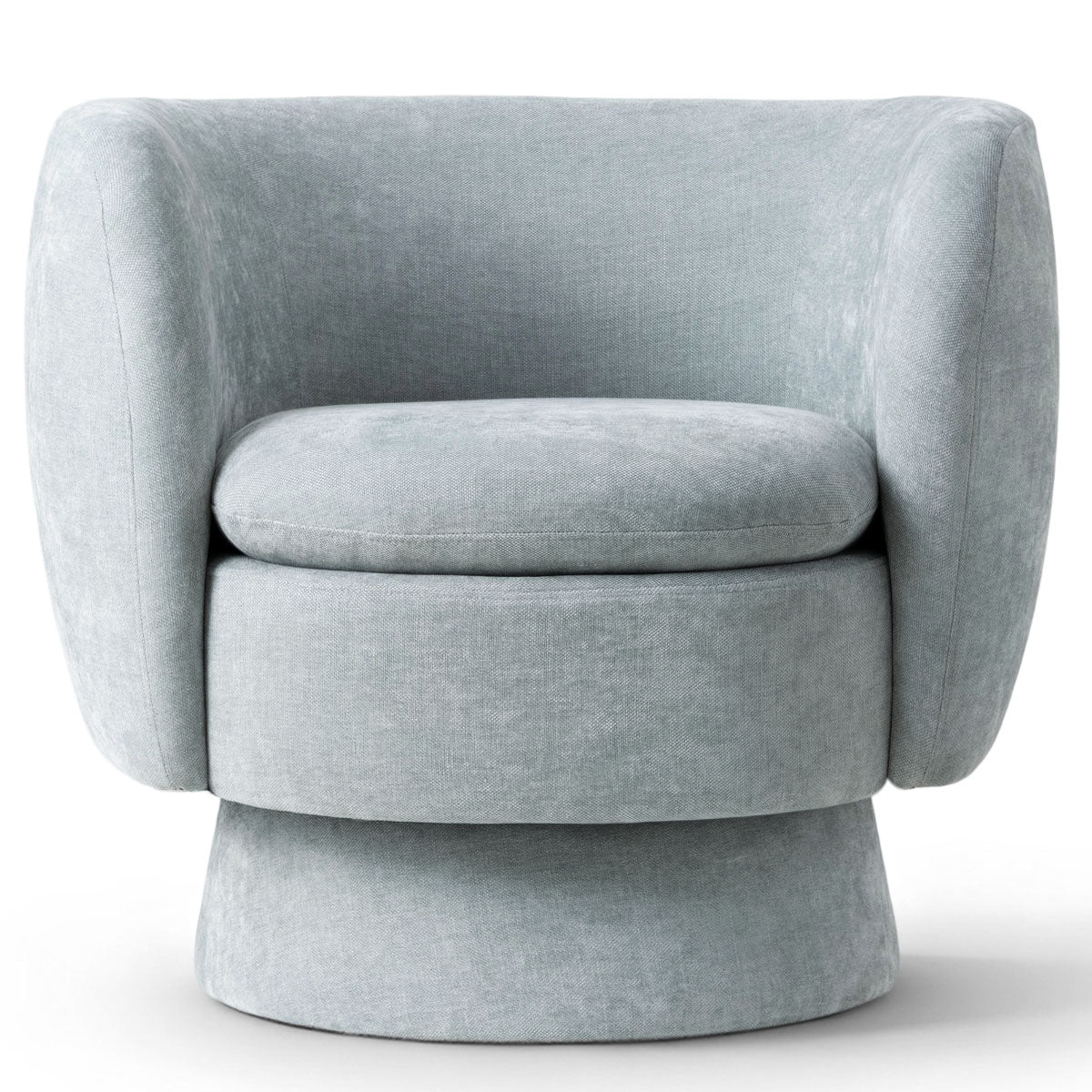 Bloom Upholstered Swivel Barrel Accent Chair (1-Piece)