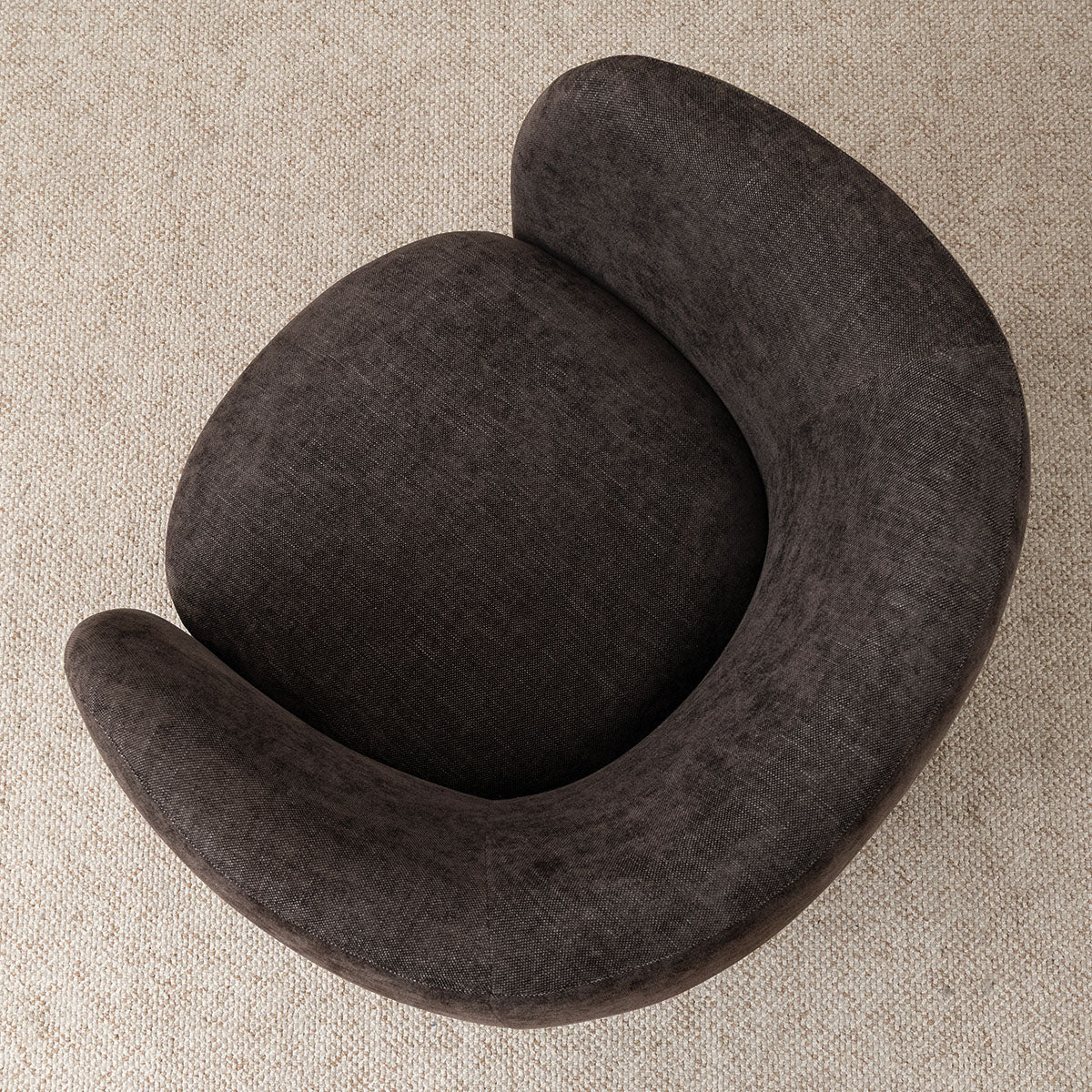 Bloom Upholstered Swivel Barrel Accent Chair (1-Piece)