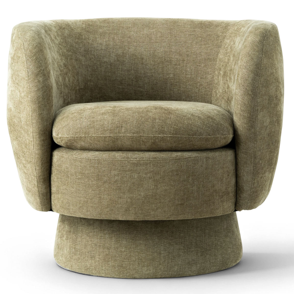 Bloom Upholstered Swivel Barrel Accent Chair (1-Piece)