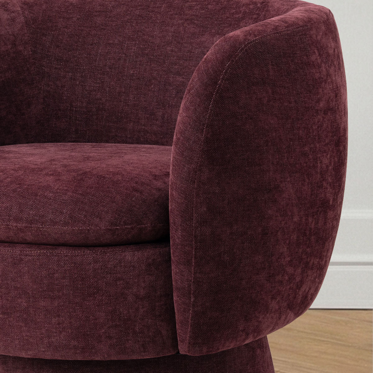 Bloom Upholstered Swivel Barrel Accent Chair (1-Piece)