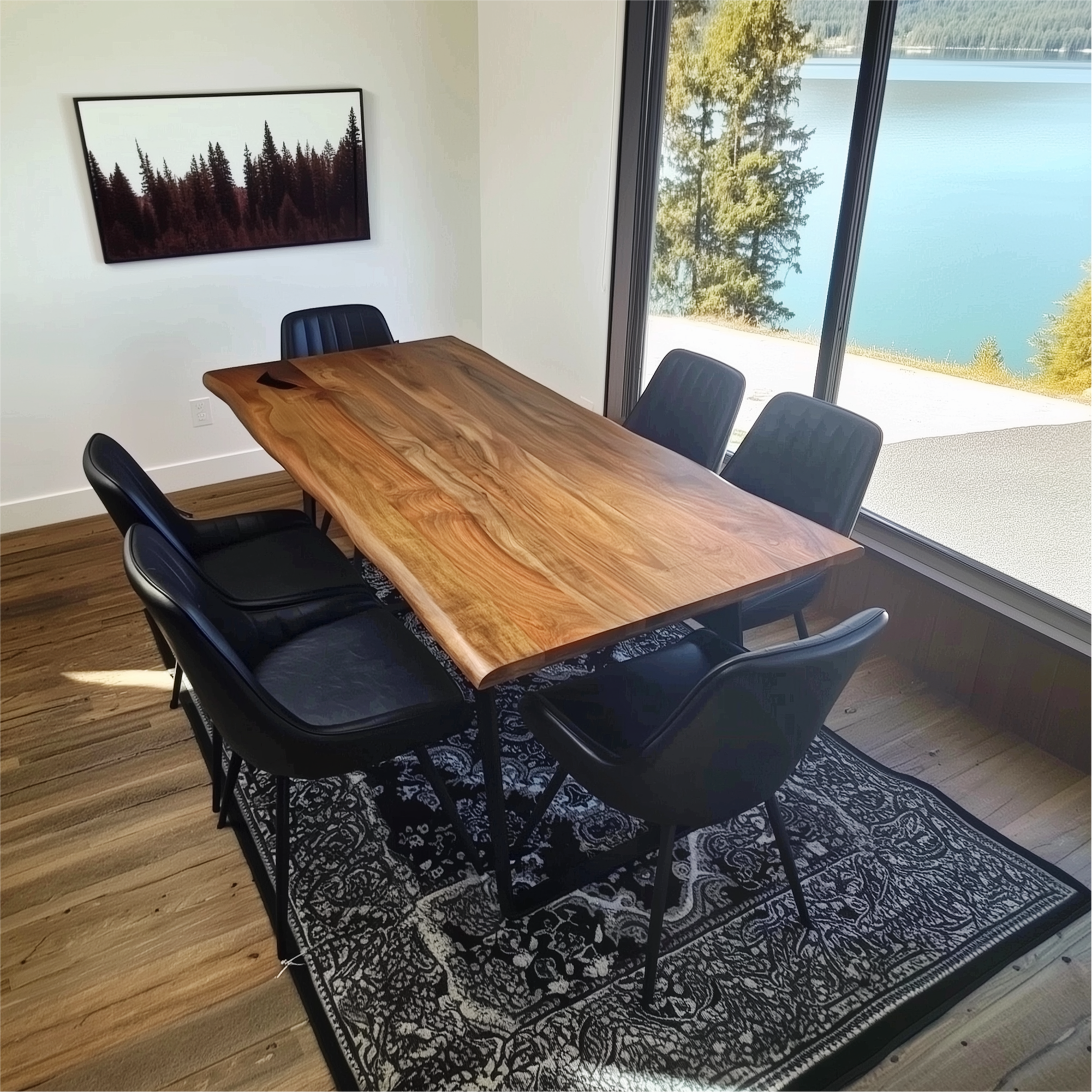 Boston Faux Leather Upholstered Dining Chair (Set of 2)