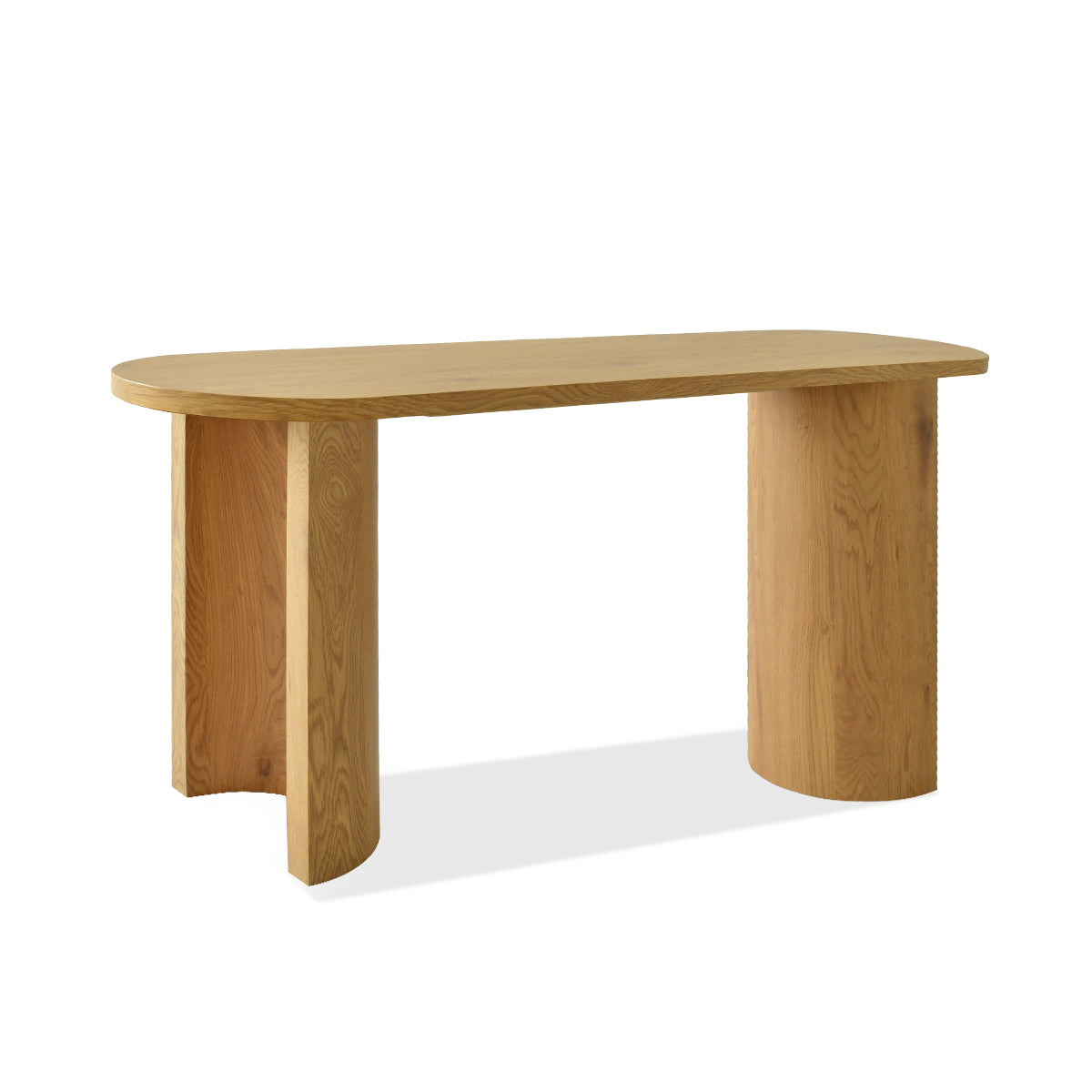 Dwen 60" Modern 2-Style Oval Console Table