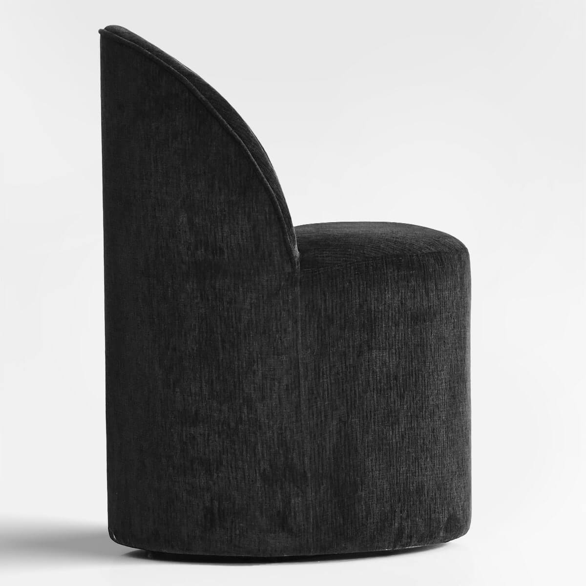 Doris Rolling Upholstered Dining Chair With Castors (Set of 6)