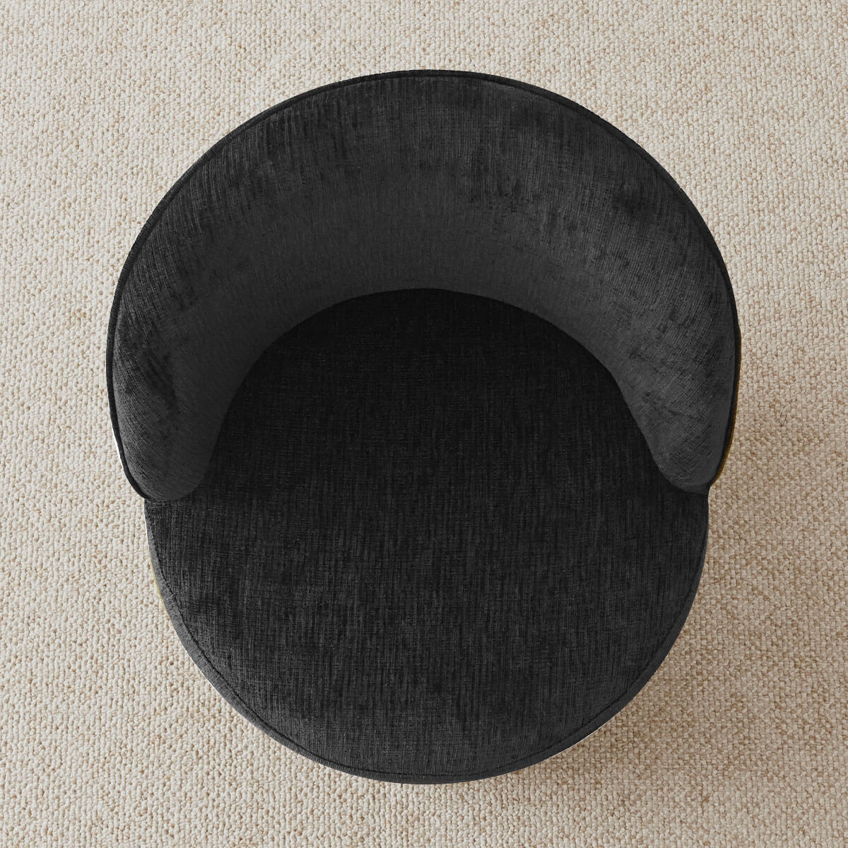 Doris Rolling Upholstered Dining Chair With Castors (1-Piece)