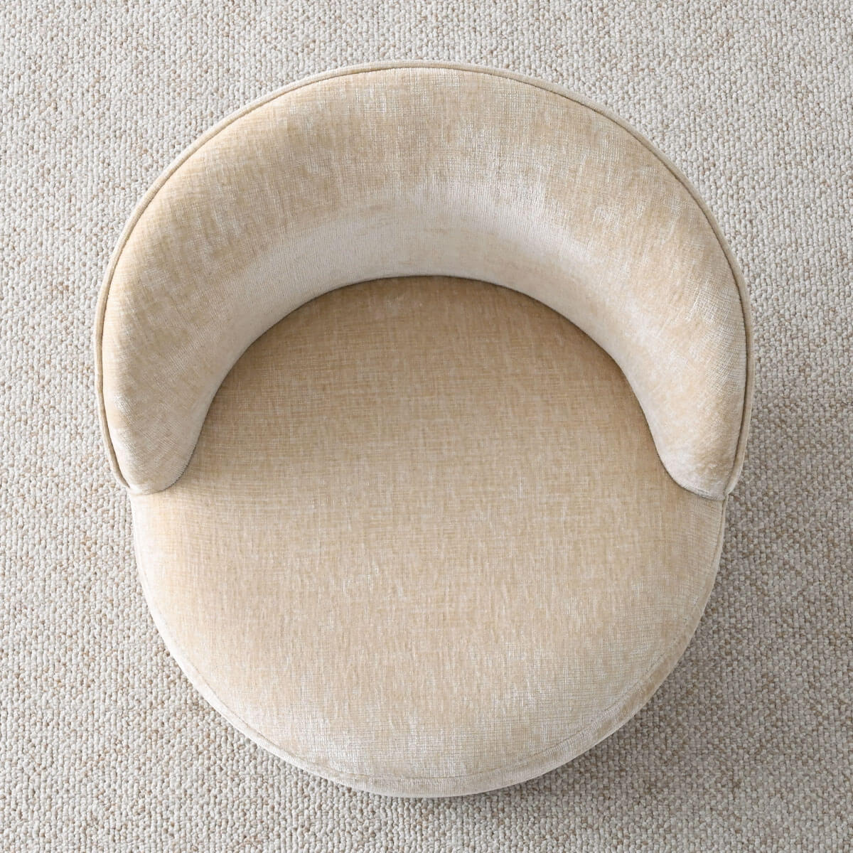 Doris Modern Swivel Small Barrel Chair (Set of 2)