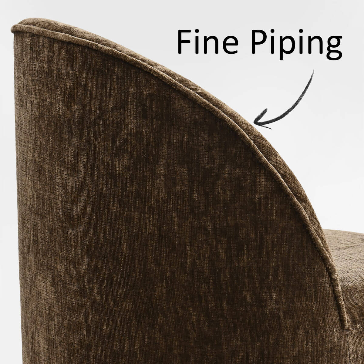 Doris Modern Swivel Small Barrel Chair (Set of 2)