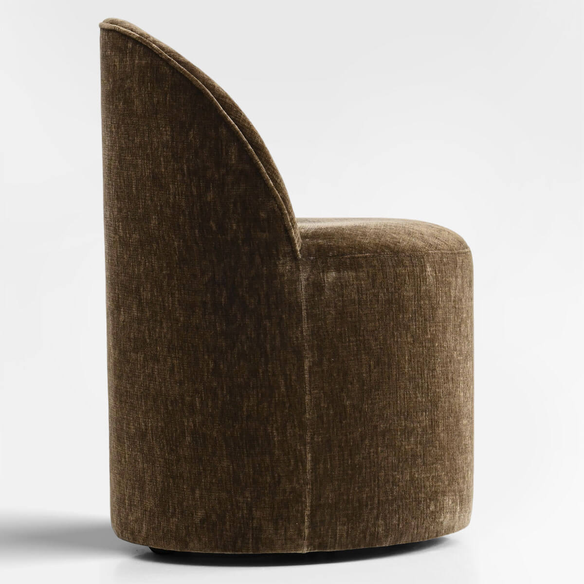 Doris Rolling Upholstered Dining Chair With Castors (Set of 6)