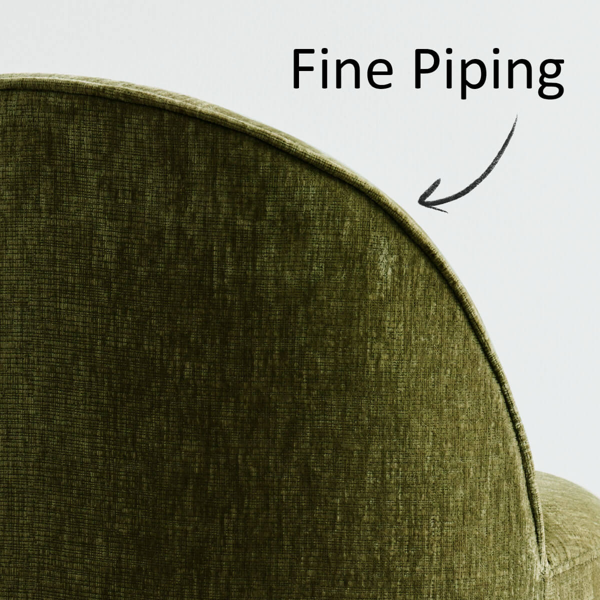 Doris Rolling Upholstered Dining Chair With Castors (1-Piece)