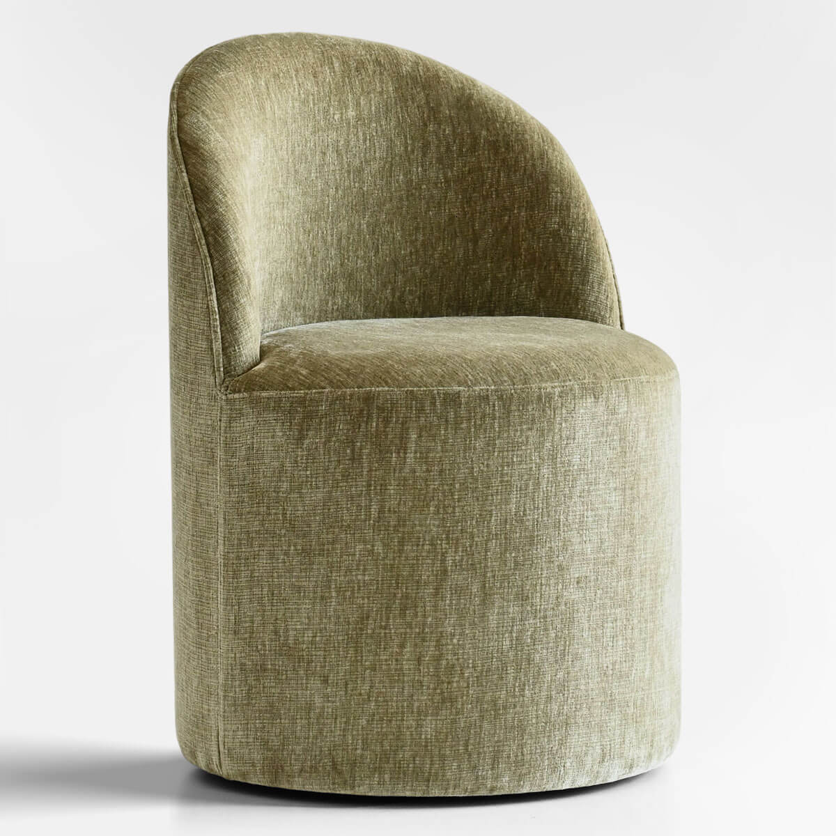 Doris Modern Swivel Small Barrel Chair (Set of 2)