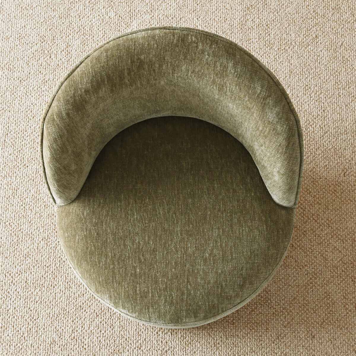 Doris Modern Swivel Small Barrel Chair (Set of 2)