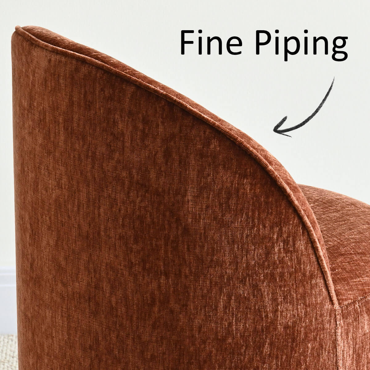 Doris Rolling Upholstered Dining Chair With Castors (1-Piece)