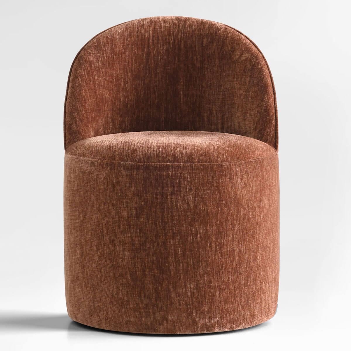 Doris Rolling Upholstered Dining Chair With Castors (1-Piece)