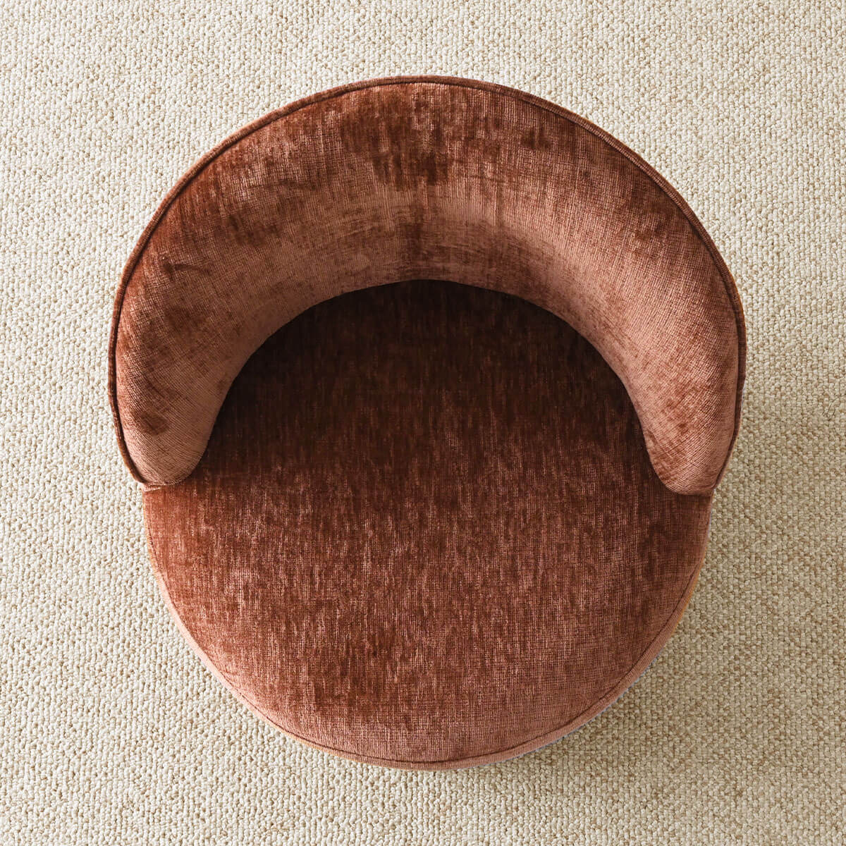 Doris Rolling Upholstered Dining Chair With Castors (1-Piece)