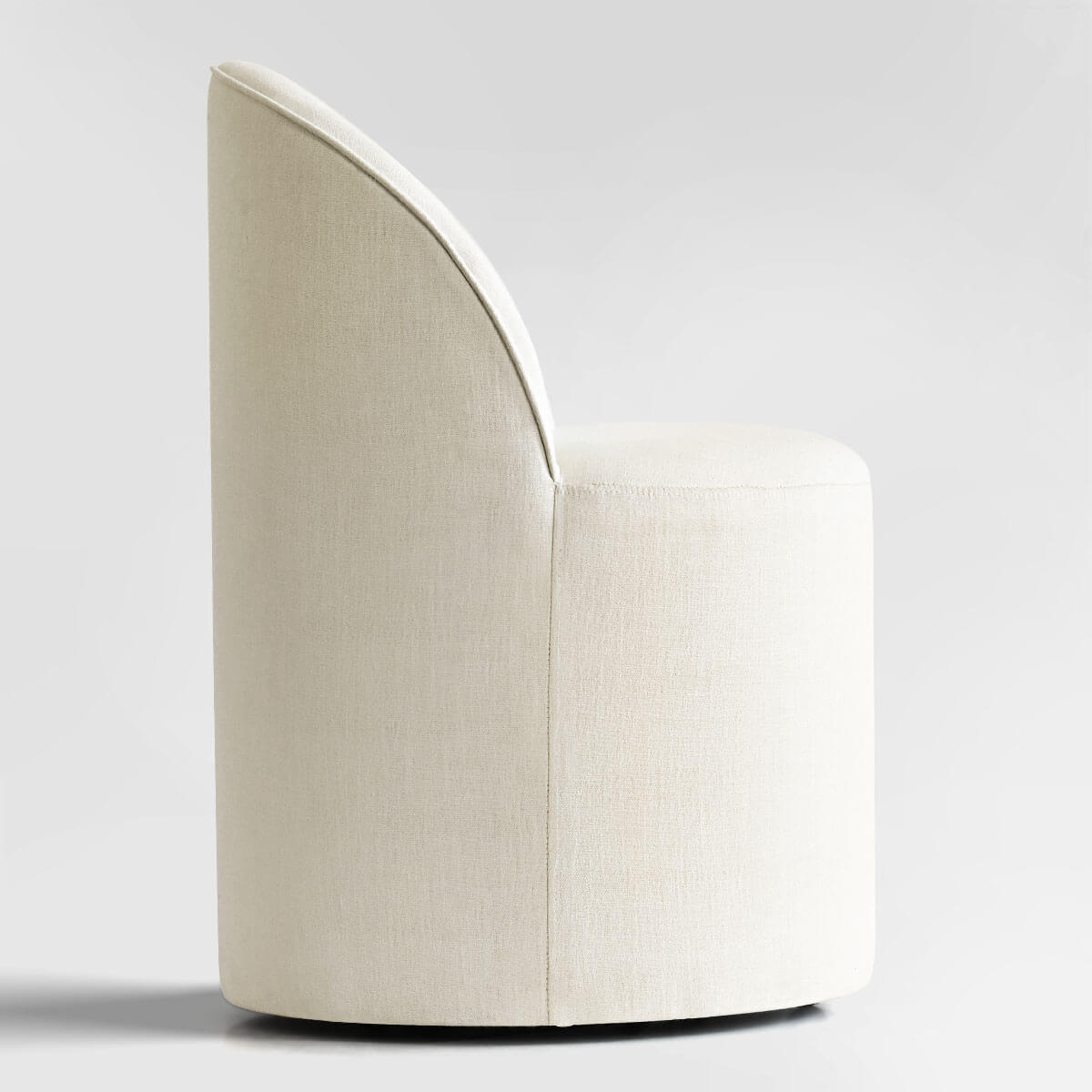 Doris Modern Swivel Small Barrel Chair (Set of 2)