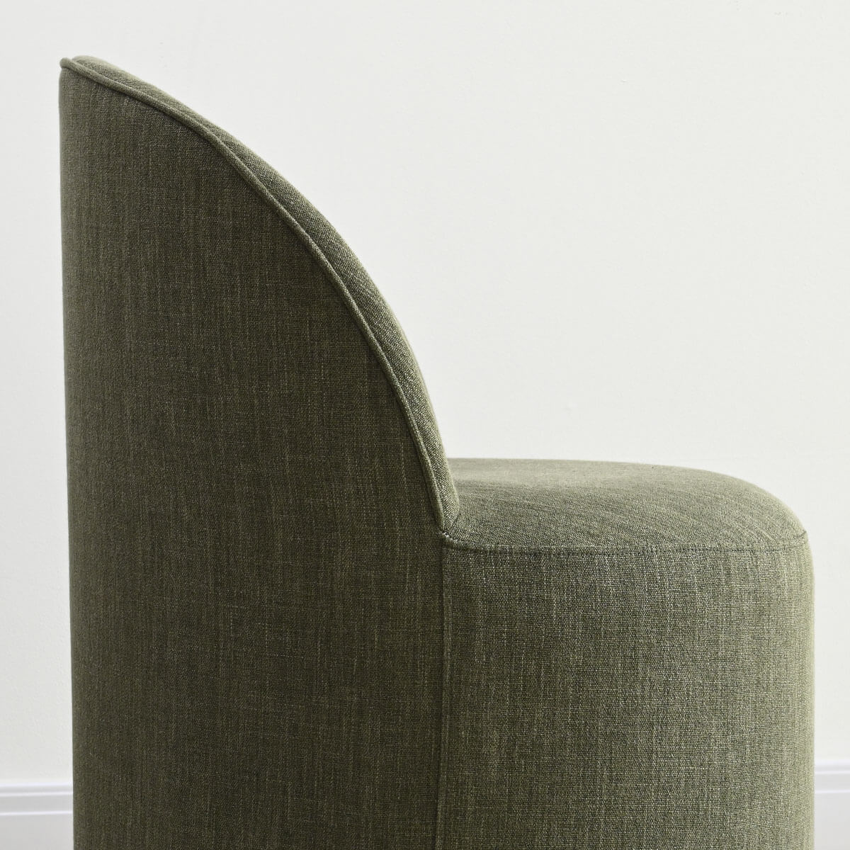 Doris Rolling Upholstered Dining Chair With Castors (Set of 6)