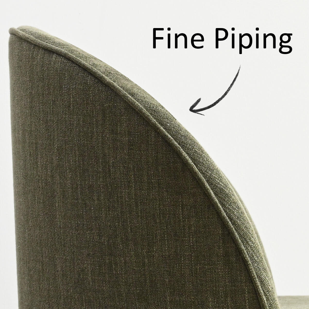 Doris Rolling Upholstered Dining Chair With Castors (Set of 6)