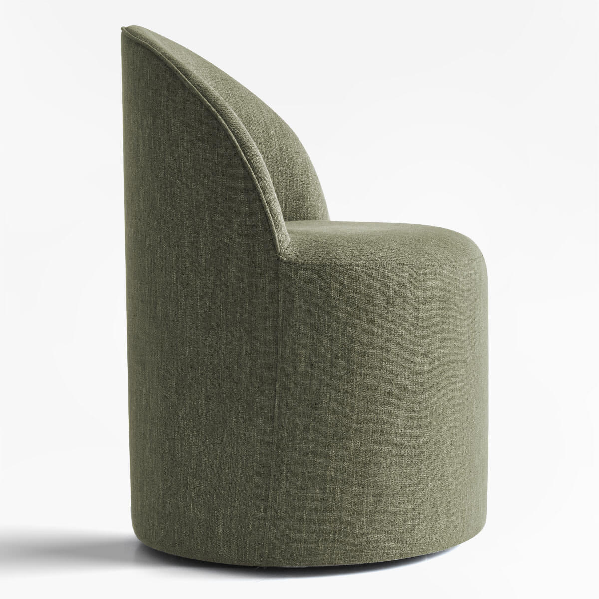 Doris Rolling Upholstered Dining Chair With Castors (Set of 6)