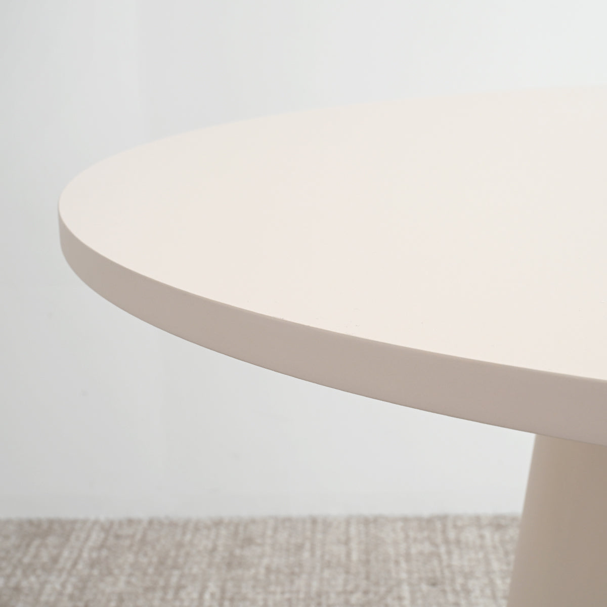 Dwen 35" Modern Round Pedestal Console Table