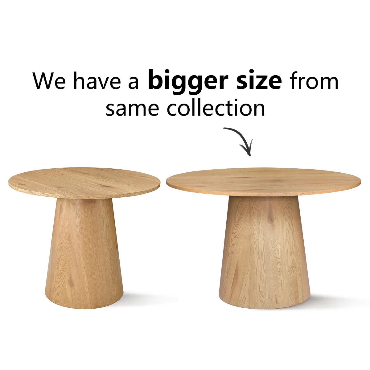 Dwen 35" Modern Round Pedestal Console Table