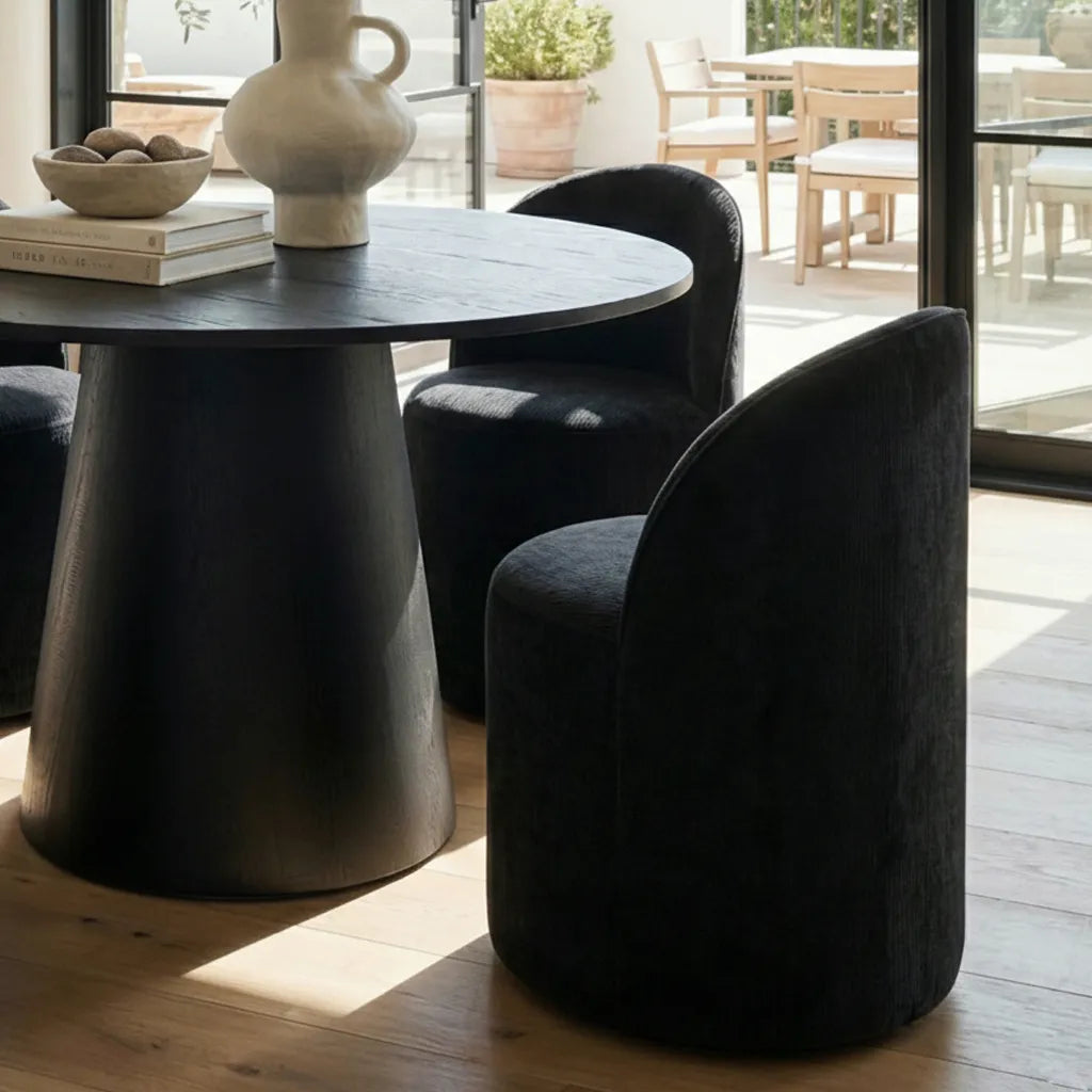 Dwen & Doris 46" Round Dining Table Set for 4 (5-Piece)