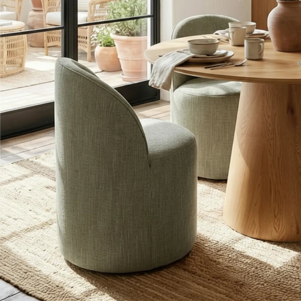 Dwen & Doris 46" Round Dining Table Set for 4 (5-Piece)