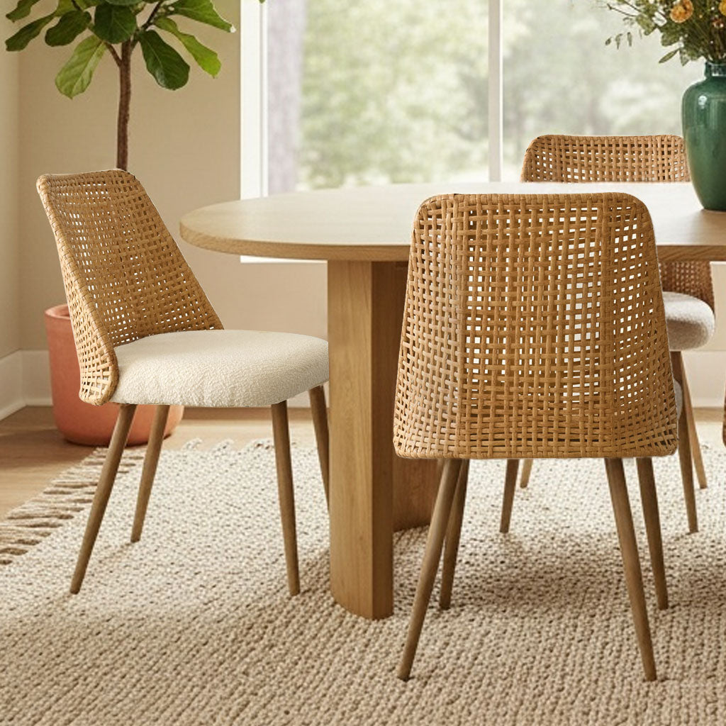 Dwen & Nice 79" Oval Dining Table Set for 6 (7-Piece)