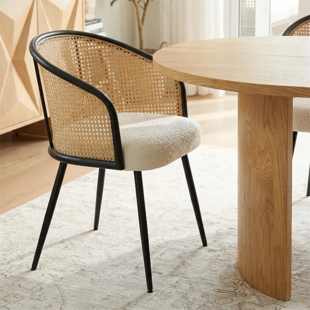 Dwen & Jules 79" Oval Dining Table Set for 6 (7-Piece)